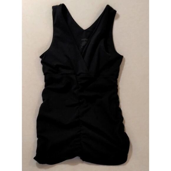 ZOBHA ELLA SHELF BRA SLEEVELESS KNIT TOP BLACK WOMENS SIZE 2 - Picture 2 of 6